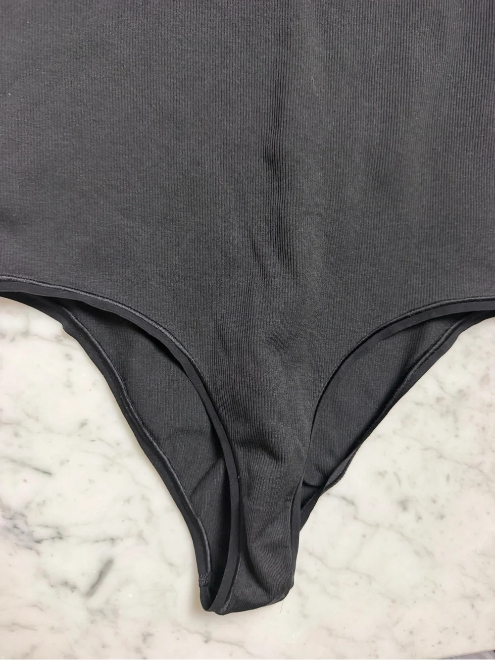 lululemon athletica Short Sleeve One-Piece Bodysuit in Charcoal Gray
